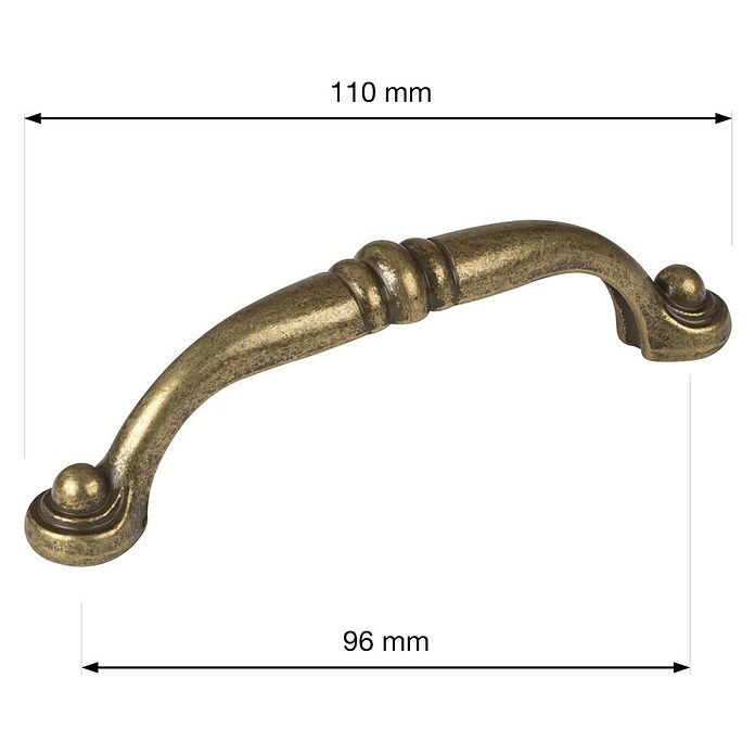 Walteco Ručka za namještaj Alberta  (Razmak provrta: 96 mm, Ostalo) | BAUHAUS