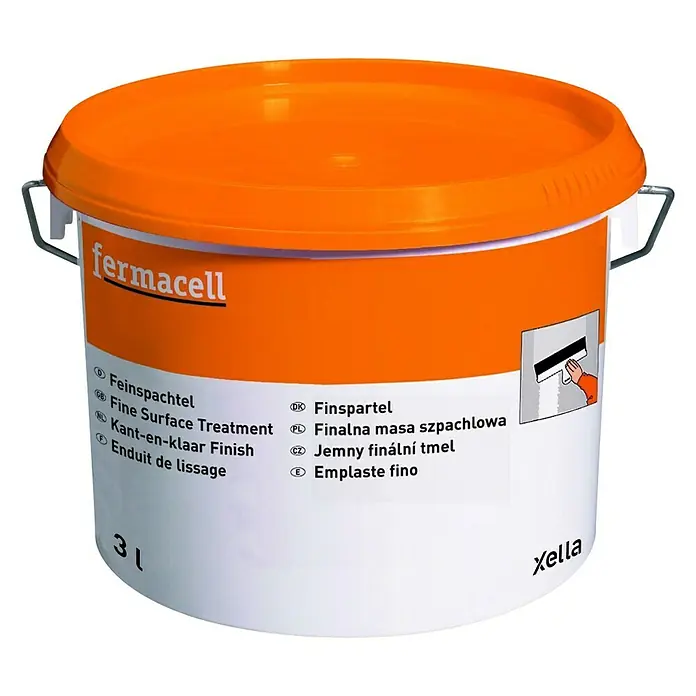 Fermacell Feinspachtel - 3 l, Gebrauchsfertig - Dose Fermacell Feinspachtel für die Oberflächenbehandlung und Kantenglättung im Innenbereich, 3 Liter.