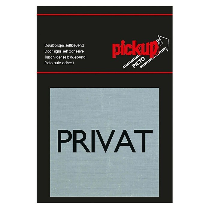 Pickup Etiqueta adhesiva (Motivo: Privado, L x An: 80 x 80 mm)