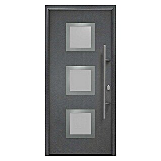Hörmann EcoStar Haustür ISOPRO IP 810S (110 x 210 cm, DIN Anschlag: Rechts, CH 703 Anthrazit Metallic)