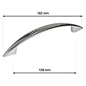 Walteco Meubelgreep Jamo (Gatafstand: 128 mm, Overige, Verchroomd mat) | BAUHAUS
