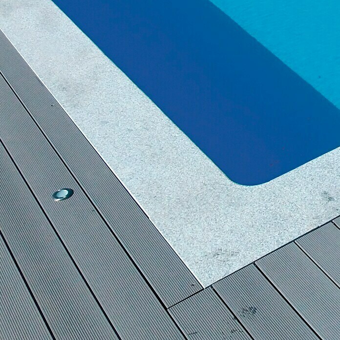 KWAD Beckenrandstein-Set (L x B x S: 130 x 33 x 3 cm, Pools 7 x 3,5 m, Granit, Crystal Grey)