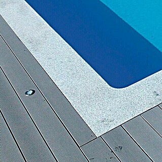 KWAD Beckenrandstein-Set (L x B x S: 130 x 33 x 3 cm, Passend für: Pools 6 x 3 m, Material: Granit, Farbe: Crystal Grey)