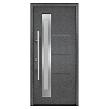 Hörmann EcoStar Haustür ISOPRO IP 780S (110 x 210 cm, DIN Anschlag: Links, CH 703 Anthrazit Metallic)