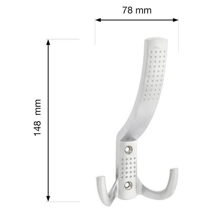 Walteco Garderobna kuka Camel I  (D x Š x V: 133 x 74 x 64 mm, Krom) | BAUHAUS
