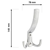 Walteco Garderobna kuka Camel I  (D x Š x V: 133 x 74 x 64 mm, Krom) | BAUHAUS