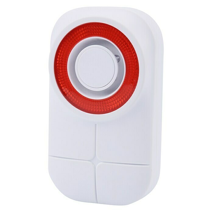 Olympia Protect/Pro Home AlarmsireneL x B x H: 49 x 92 x 138 mm, Passend für: Olympia Funk-Alarmanlage Protect/ProHome-Serie, Alarmsignal: 105 dB Front View