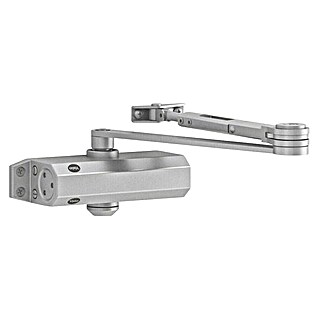 Yale Cerrador de puertas hidráulico 3000 con retenedor (Plateado, Apto para: Puertas de acceso)