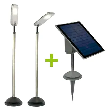 Lutec  Baliza exterior LED 2 + panel solar Sun Connec