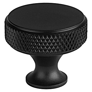 Walteco Meubelknop Dieren (Diameter: 30 mm, Aluminium, Zwart)