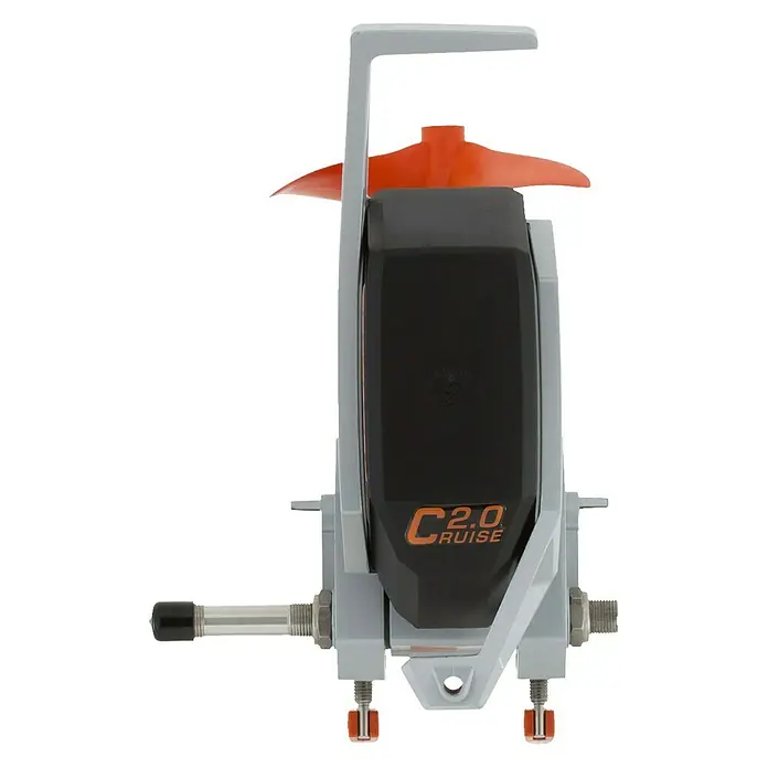Torqeedo Elektro-Außenbordmotor Cruise 2.0 RS - 2 kW, Fernsteuerung, Schaftlänge: 625 mm - Nahaufnahme des Cruise 2.0 Elektromotors für Boote, ideal für entspannte Fahrten auf dem Wasser.