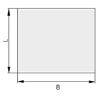 Haas+Sohn Glasbodenplatte (75 x 90 cm, Eckig, Form A)