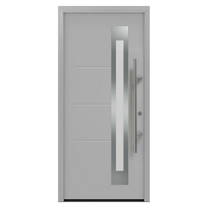 Hörmann EcoStar Haustür ISOPRO Secur IPS 780S (110 x 210 cm, DIN Anschlag: Rechts, Weißaluminium) | BAUHAUS