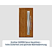 Hörmann EcoStar Haustür ISOPRO Secur IPS 780S (110 x 210 cm, DIN Anschlag: Rechts, Golden Oak) | BAUHAUS