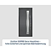 Hörmann EcoStar Haustür ISOPRO Secur IPS 780S (110 x 210 cm, DIN Anschlag: Rechts, Anthrazit metallic) | BAUHAUS