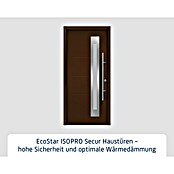 Hörmann EcoStar Haustür ISOPRO Secur IPS 780S (110 x 210 cm, DIN Anschlag: Rechts, Terrabraun) | BAUHAUS