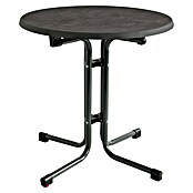 MFG Mesa de balcón redonda Boulevard (Ø x Al: 69,7 x 71 cm, Acero, Abatible, Antracita) | BAUHAUS
