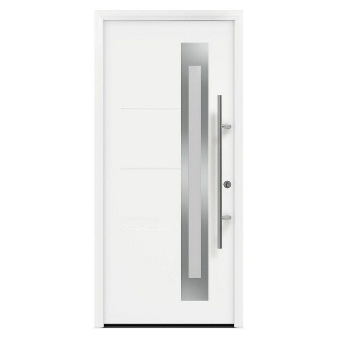 Hörmann EcoStar Haustür ISOPRO Secur IPS 780S (110 x 210 cm, DIN Anschlag: Rechts, Verkehrsweiß) | BAUHAUS
