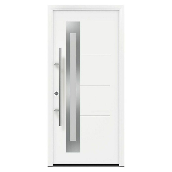 Hörmann EcoStar Haustür ISOPRO Secur IPS 780S (110 x 210 cm, DIN Anschlag: Links, Verkehrsweiß) | BAUHAUS