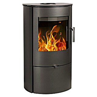 Haas+Sohn Kaminofen Ficus.s (5,15 kW, Raumheizvermögen: 50 m³ - 110 m³, Schwarz, Stahl)