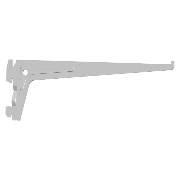 Element System Juego de soportes para baldas S 50 - Acero, Carga soportada: 60 kg, 10 ud. - Un único soporte de estante blanco para sistemas de estanterías. Ideal para montaje en pared, proporciona una solución de almacenamiento flexible.
