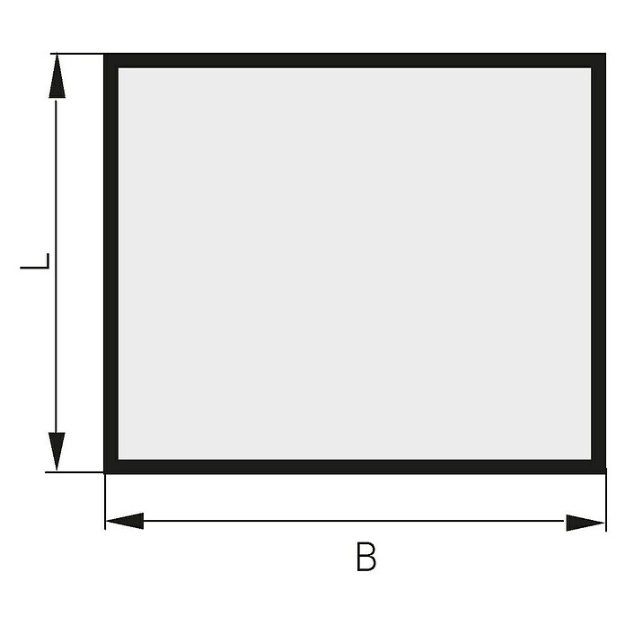 Haas+Sohn Glasbodenplatte (75 x 90 cm, Eckig, Form A mit bedruckten Rahmen) | BAUHAUS