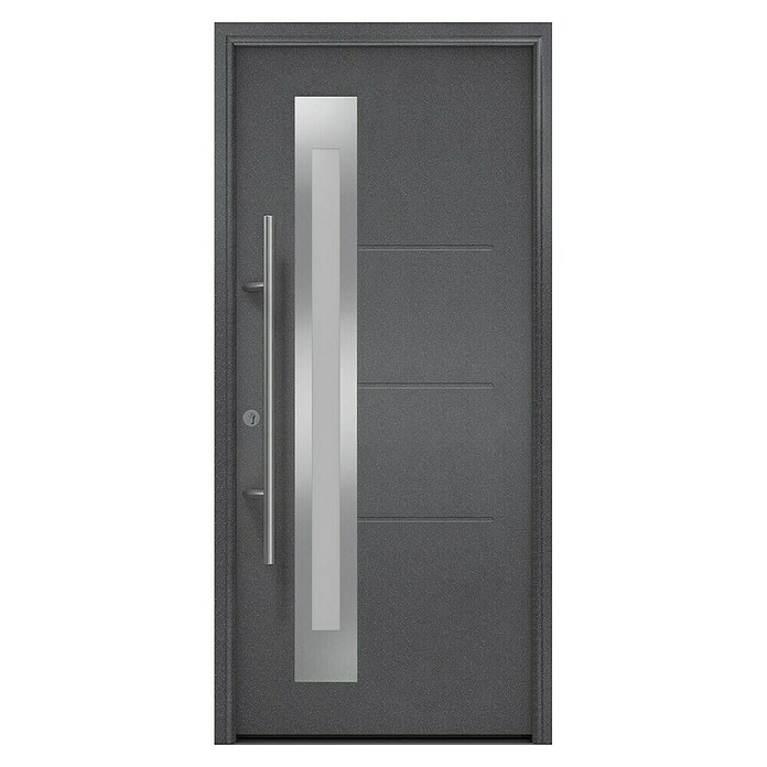 Hörmann EcoStar Haustür ISOPRO Secur IPS 780S (110 x 210 cm, DIN Anschlag: Links, Anthrazit metallic) | BAUHAUS