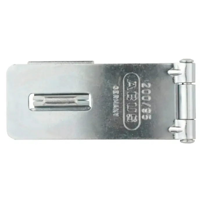 Abus Portacandados 200 - L x An: 95 x 39 mm - Imagen de un cerrojo de seguridad ABUS 200/85 de metal, ideal para asegurar puertas y portones tanto en interiores como en exteriores.