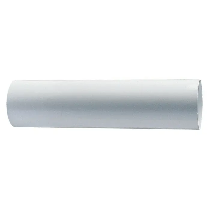 Tubo de extracción de humos - Aluminio, Ø x L: 100 mm x 20 cm - Primer plano de un producto cilíndrico blanco. Ideal para proyectos de artesanía o embalaje.