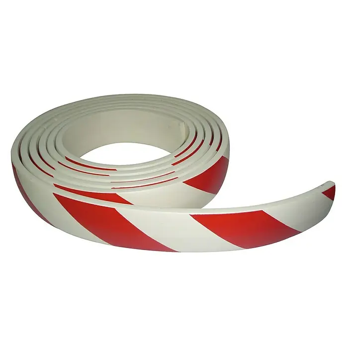Banda de gomaespuma PUC500RB - L x An: 5 m x 6 cm - Rollo de cinta de barrera roja y blanca, ideal para marcar zonas de peligro y mejorar las precauciones de seguridad.