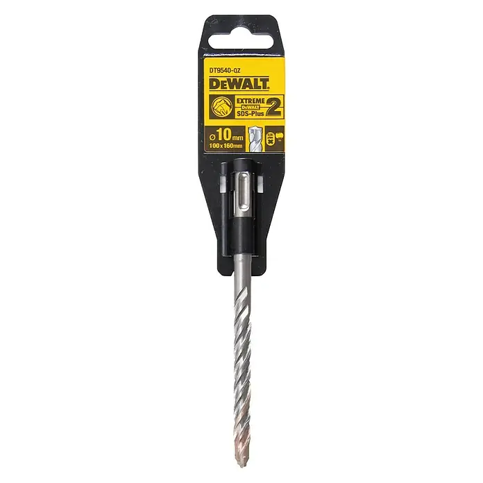 DeWalt Broca para hormigón y mampostería DT9540-QZ - 1 ud., Diámetro de la broca: 10 mm - Broca DeWalt DT9540-QZ Extreme SDS-Plus de 10 mm, 100 x 160mm, ideal para perforar hormigón y mampostería.