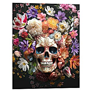Reinders Decopanel (Floral Skull, B x H: 40 x 50 cm)