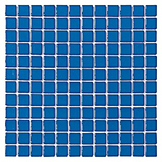 Baldosa de mosaico Liso (31,6 x 31,6 cm, Azul marino)