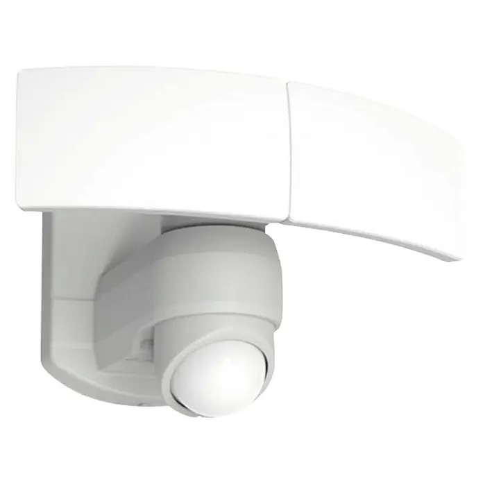 Lutec Aplique exterior LED con sensor LED Arc - 19 W, L x An x Al: 20,4 x 27,7 x 15,6 cm, Blanco, Blanco frío - Sensor de movimiento exterior blanco con sensor ajustable y soporte integrado para una fácil instalación.