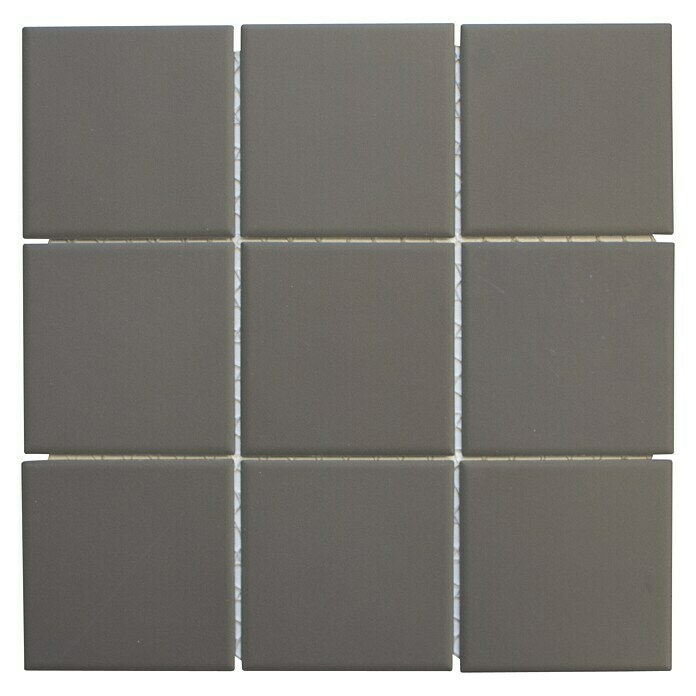 Mosaikfliese Quadrat Uni CU 952 (29,8 x 29,8 cm, Braun, Matt)