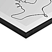 Reinders Bild Slim Frame Black (Love Lines, B x H: 50 x 50 cm) | BAUHAUS