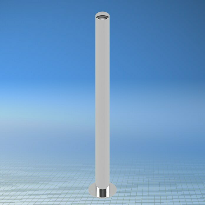 Schake Sperrpfosten (Ø x H: 60 x 900 mm, Edelstahl, Aufdübeln, Silber)