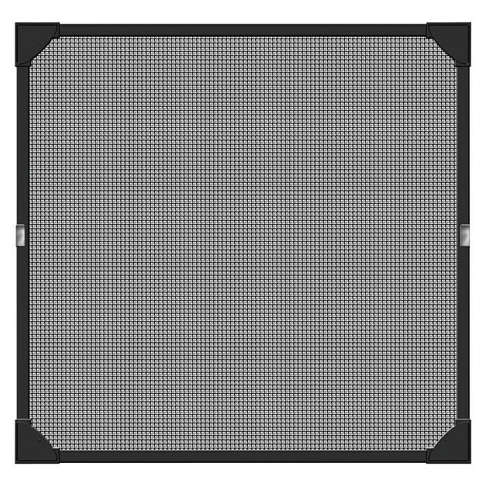 Mosquitera magnética (An x Al: 130 x 150 cm, Fijación mediante imán, Color  bastidor: Marrón)