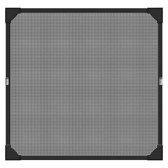 Schellenberg Insect Stop Insektenschutzfenster - B x H: 100 x 120 cm, Magnetisch anheften, Farbe Rahmen: Anthrazit - Schwarzer Insektenschutzrahmen mit feinem Netzgewebe, ideal um Insekten fernzuhalten und frische Luft hereinzulassen.