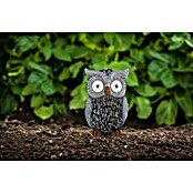 Globo LED-Solar-Dekoleuchte Eule (Grau, 13,5 x 11,5 x 19,5 cm)