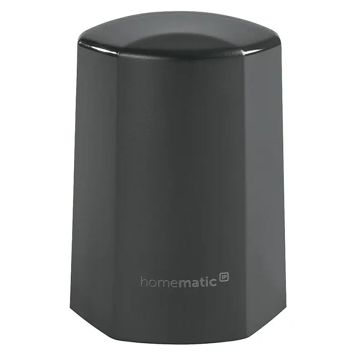 Homematic IP Funk-Temperatursensor HmIP-STHO-A - Anthrazit, 5,9 x 8,2 x 4,1 cm, Batteriebetrieben, IP44 - Homematic IP Access Point für Smart Home Steuerung, ermöglicht die zentrale Verbindung von Geräten und Steuerung per App.
