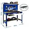 Simonrack Simonwork Werkbank (L x H: 61 x 144,5 cm, Breite: 91 cm, Traglast: 600 kg, Blau)