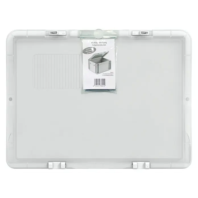 Surplus Systems Deckel - Passend für: Surplus Systems Euronormbox 40 x 30 cm, L x B: 40 x 30 cm, Kunststoff, Transparent - Die transparente Scharnierdeckelbox bietet eine praktische Aufbewahrungslösung mit einfachem Verschluss und vielseitiger Einsatzmöglichkeit.