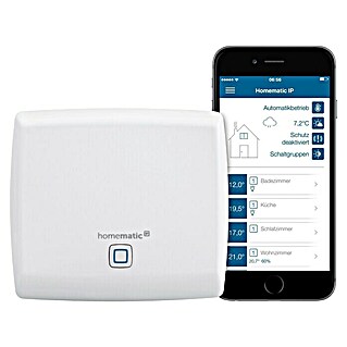 Homematic IP Steuerzentrale Access Point HmIP-HAP (Weiß, 11,8 x 10,4 x 2,6 cm, Funkfrequenz: 868 - 868,6 MHz/869,4 - 868,65 MHz)