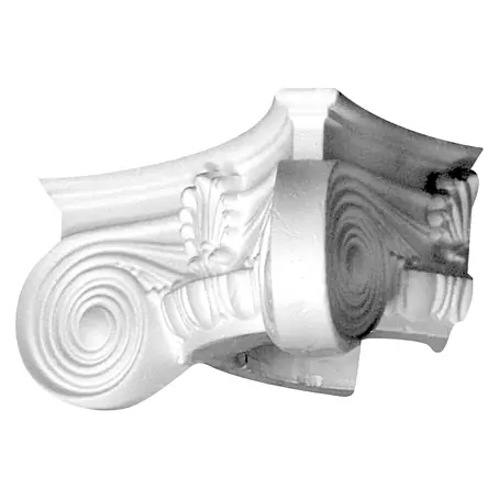 Dekoelement Halbsäule Kapitell D1/H