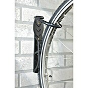 Mottez Gancho de pared para bicicletas B865V (Apto para: 1 bicicleta, Negro)
