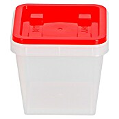 Wisent Caja de almacenaje b-boXx (L x An x Al: 90 x 90 x 84 mm, Plástico, Rojo/Transparente) | BAUHAUS