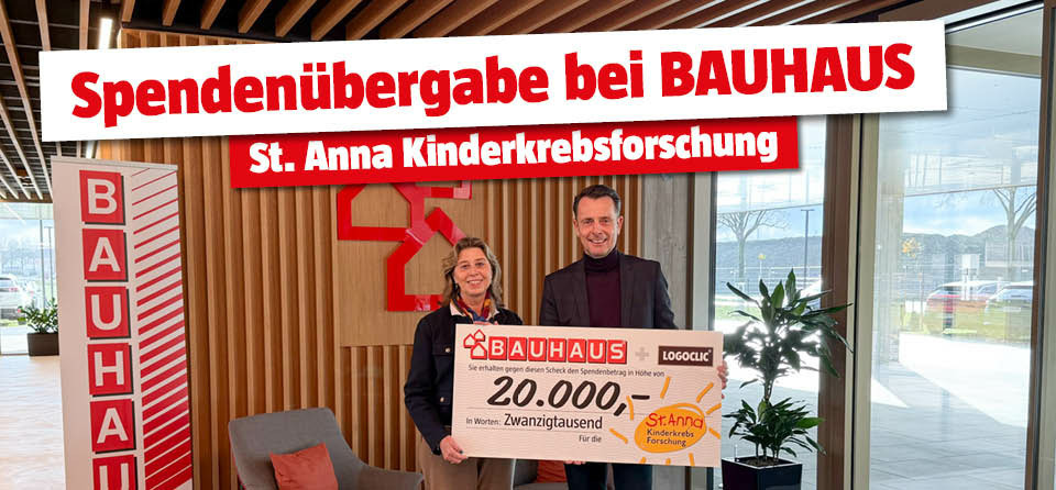 Spendenübergabe für die St. Anna Kinderkrebsforschung 2024