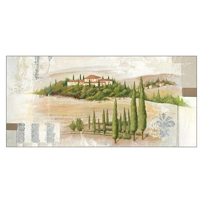 ProArt Leinwandbild - Castello Toscana, B x H: 115 x 55 cm - Vorderansicht