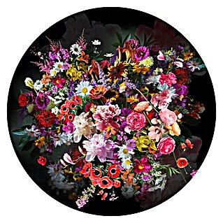 ProArt Glasbild Blumenstrauß I (Blumenstrauß I, Durchmesser: 30 cm)